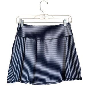 kyodan black & white striped tennis pickleball skirt skort size small